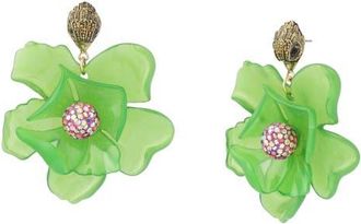Kurt Geiger Eagle Resin Flower Statement Drop Earrings in Green at Nordstrom