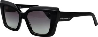Karl Lagerfeld Kl 6204S Zonnebril - Dames - Zonnebrillen - Zwart - 53 MM - Accessoires