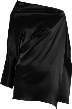 Gianluca Capannolo Maja gedrapeerde blouse - Zwart