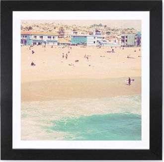iCanvas Icanvas Icanvas Motel By Myan Soffia Black Framed Fine Art Paper Print