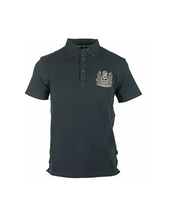 Aquascutum Mens Aquascutum Aldis Logo Black Polo Shirt - Size: 38