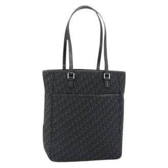 Dior Pre-owned Vintage Trotter Canvas Shoulder Bag - Pre-owned - Mujer - Negro - ONE SIZE