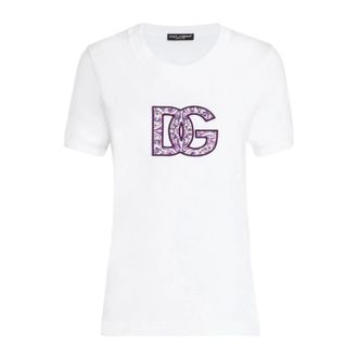 Dolce & Gabbana Mujer, Camisetas, Blanco, Talla: S