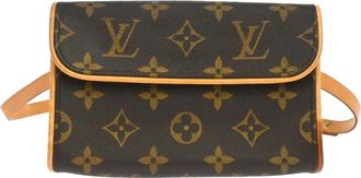Louis Vuitton Florentine Waist Monogram Canvas Brown Canvas Handbag (Pre-Owned)