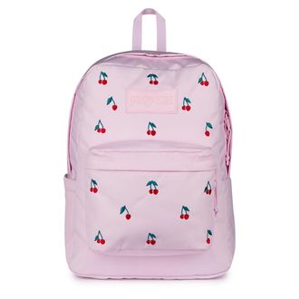 Jansport SuperBreak Plus in Pink Ice Cherry Embroidery at Nordstrom
