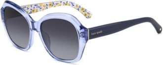 Kate Spade New York Lottie/G/S Asian Fit PJP/9O Womens Sunglasses Blue Size 55