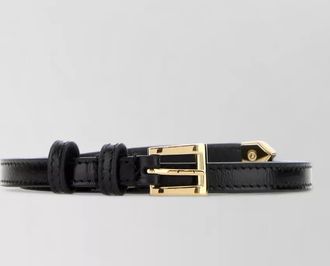 Prada leather belt textured finish adjustable length