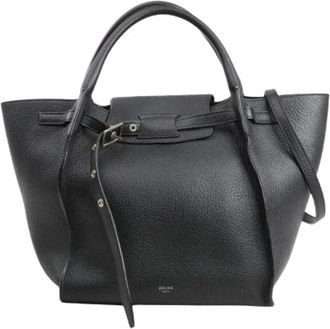 Celine Pre-owned Handbags, female, Black, Size: ONE SIZE Pre-owned Big Bag Small
