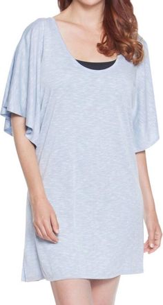 Dotti Cabana Flutter Tunic In Dot Calling Blue