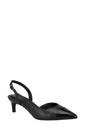 Calvin Klein Slingback Kitten Heel Pump in Black at Nordstrom Rack, Size 7.5