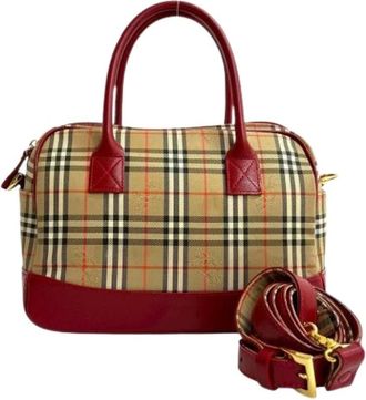 Burberry Pre-owned Handbags, female, Multicolor, Size: ONE SIZE Pre-owned Vintage Shoulder Bag
