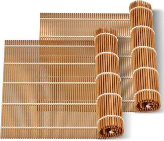 OEM Esterilla Decorativa De Bamb&uacute; De 2 Piezas Para Enrollar Sushi