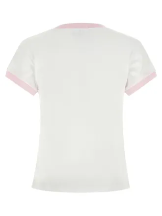 Ganni Fairy-Print Cotton T-shirt - Cream