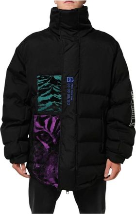 Dolce & Gabbana Nylon Puffer Volledige Rits Jas - Heren - Jassen - Zwart - Maat: XL Nylon