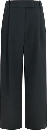 Giorgio Armani Black Tailored Pleated Pants