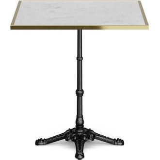 Blumfeldt Blumfeldt Patras Lux - Tavolino da bistr&ograve;, piano in marmo, 60 x 60 cm, base dappoggio in ghisa
