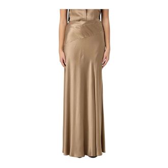 Alberta Ferretti Rokken, Dames, Beige, S, Short Skirts