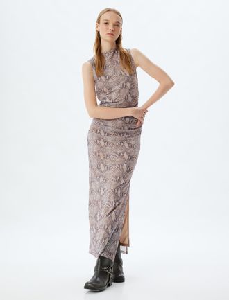 Koton JURKEN Maxi-lengte Met garen Jurk