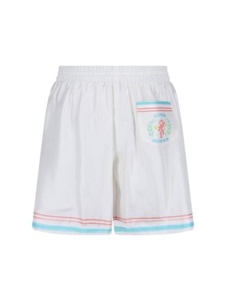 Casablanca Mens Trousers White Silk