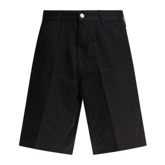 Carhartt Work in Progress Double Knee Short - Heren - Korte broeken - Zwart - Maat: W29 Katoen