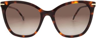 Carolina Herrera Brown Gradient Butterfly Ladies Sunglasses HER 0091/S 005L/HA 56
