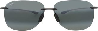 Maui Jim 62mm Frameless Polarized Sunglasses in Grey Grey Grey at Nordstrom Rack