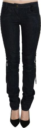 Just Cavalli Low Waist Skinny Pantalon - Dames - Slim Fit Jeans - Zwart - W26 - Katoen - Jeans