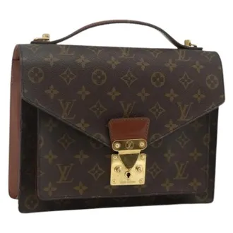 Louis Vuitton Pre-owned Handbags, female, Brown, Size: ONE SIZE Pre-owned Monceau 28 Hand Bag