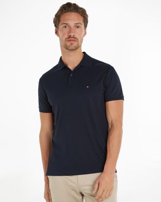 Tommy Hilfiger Liquid Cotton Essential Mens Polo - Navy - Size X-Large