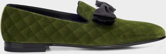 Manolo Blahnik Rufus Bow-Detail Quilted Loafers