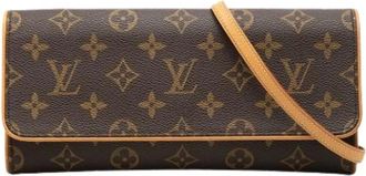Louis Vuitton Pre-owned Clutches, female, Brown, Size: ONE SIZE Pre-owned Pochette Twin GM