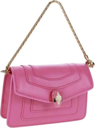 Bulgari Pre-owned Mini Bags, female, Pink, Size: ONE SIZE Pre-owned Vintage Key Holder Mini Bag