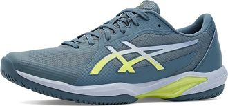 Asics Mens Solution Swift FF 2 Tennis Shoe Mens Shoes Grey Blue/Pistachio : 11.5 D - Medium, Synthetic