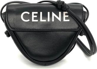 Celine Pre-owned Cross Body Bags, female, Black, Size: ONE SIZE Pre-owned Leather celine-bags
