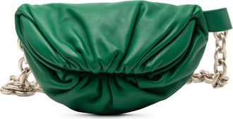 Bottega Veneta Pre-owned Bottega Veneta Lambskin Belt Chain Pouch Ladies P01490552Z