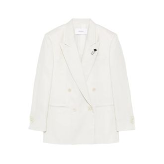 Lardini Blazers, female, White, Size: XS Jacket