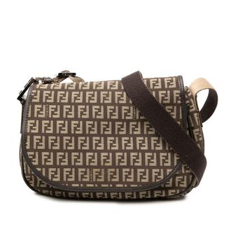 Fendi Pre-owned Fendi Zucchino Canvas Crossbody Ladies 8BR320