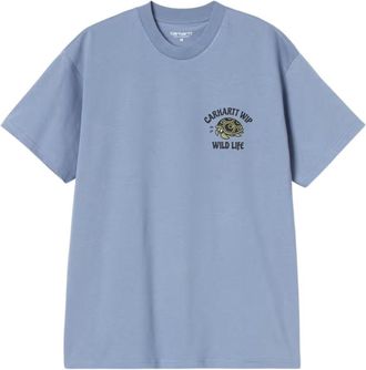 Carhartt Work in Progress Light Blue Printed T-Shirt
