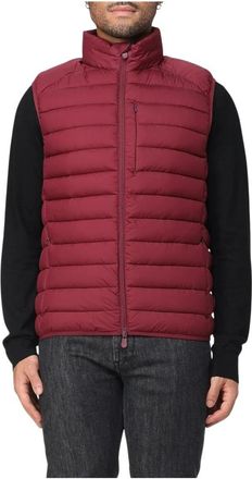Save The Duck Bordeaux Jacks voor Stijlvolle Winterlook - Heren - Bodywarmers - Rood - M - Jassen