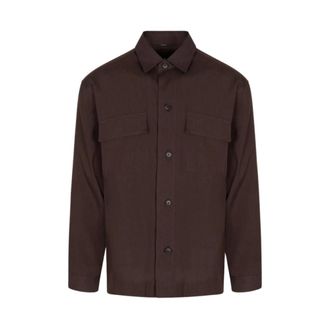 HUGO BOSS Heren, Overhemden, Bruin, Maat: XL Katoen