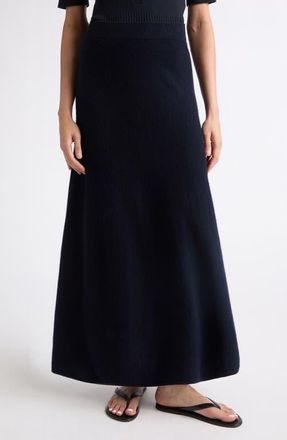 Lisa Yang Torie Cashmere Sweater Skirt in Navy at Nordstrom, Size 0