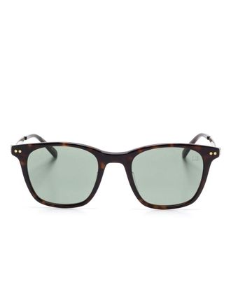 Dunhill Zonnebril met wayfarer montuur - Bruin