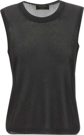 Gran Sasso Tops, Dames, Zwart, XS, Mouwloze Top