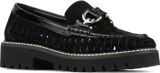 Donald J Pliner Hansine Lug Sole Bit Loafer in Black at Nordstrom, Size 6.5