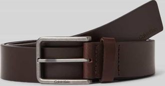 Calvin Klein Gürtel mit Label-Detail in Dunkelbraun, Größe 100