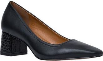 André Assous Amelia Block Heel Pump in Black at Nordstrom, Size 7.5