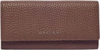 Orciani Portemonnee van Zacht Leer - Dames - Portefeuilles - Bruin - ONE Size - Leer - Accessoires