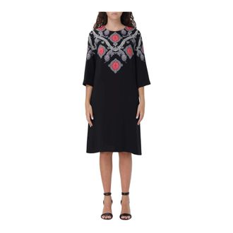 Etro Midi Dresses, female, Black, M, Embellished A-Line Dress