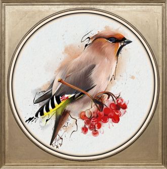 Queence Acrylglasbild »Vogel« Blumenbilder Gemälde Kunst Vogelbilder Vögel Fine Art-Print in Galeriequalität
