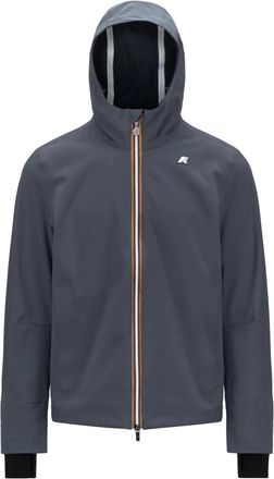 K-Way K-Way, Light Jackets, male, Blue, Size: XL Bonded Jacket